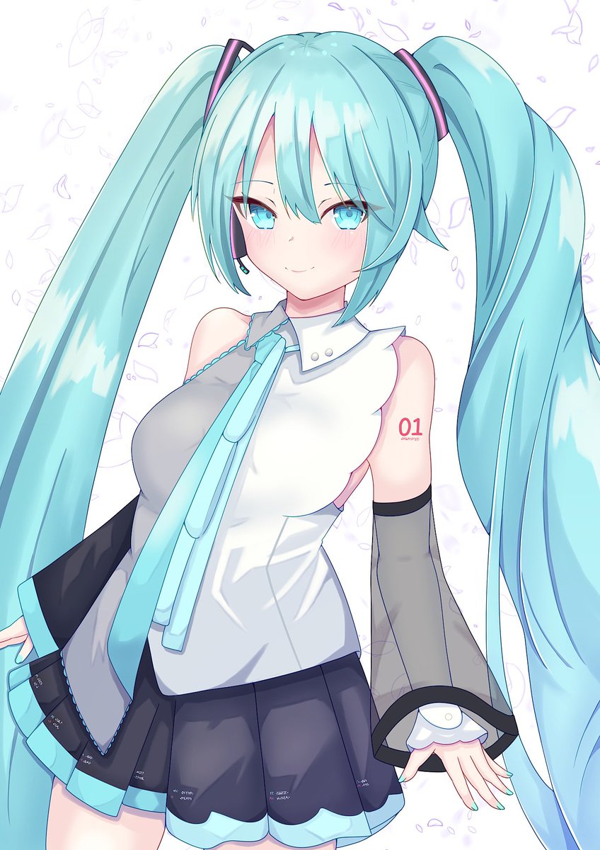 初音ミク「ミクさん#初音ミク #イラスト #illustration 」|春林檎のイラスト