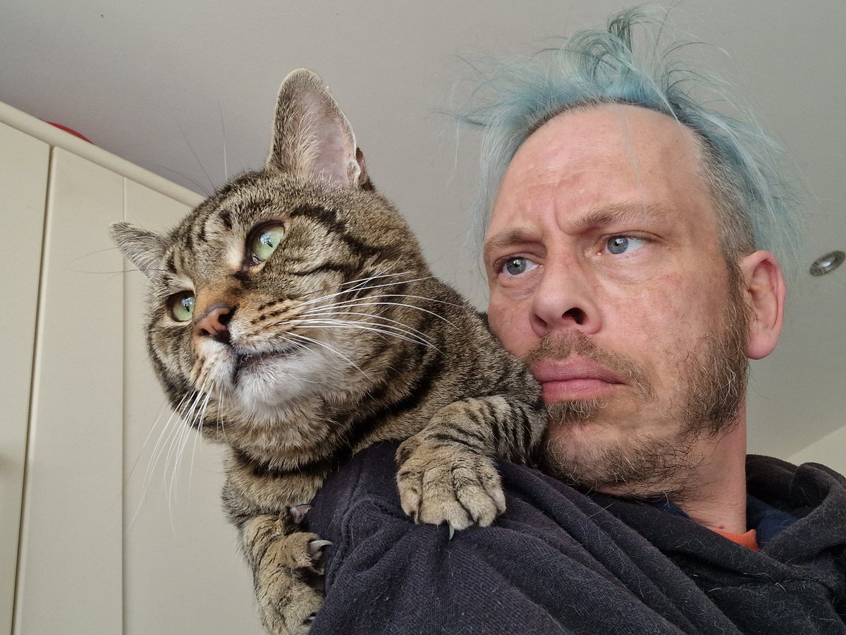 thefatbwoi's tweet photo. What is it Grimble?
There's a small child stuck in the well?
You want mook?
Or did you just space-out?
The love between a bwoi and his cat 😻🧡
#Fatbwoi #Grimble #ParrotCat #Catbwoi #Catography #MusicianLife #cat https://t.co/cg9crtOGXi