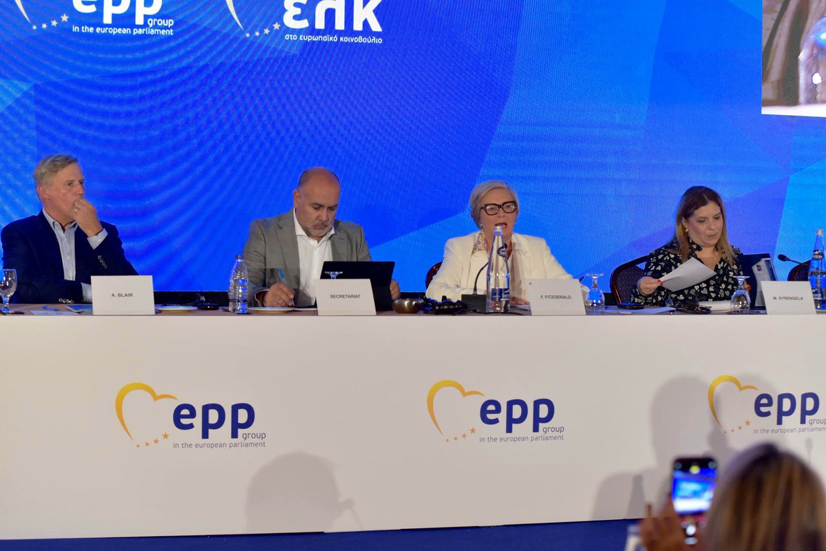 FitzgeraldFrncs's tweet photo. 🇪🇺|Hosting a panel on Economic Empowerment in the EU at our @EPPGroup Study Days in Crete. 

The easiest &amp; best structural reform we can make within our economies is Gender Equality❗️

Thank you to our speakers @Alastair_Blair, @s_vasut &amp; @mariasyrengela for their contributions👏🏻 https://t.co/OMMeY0Nbd4