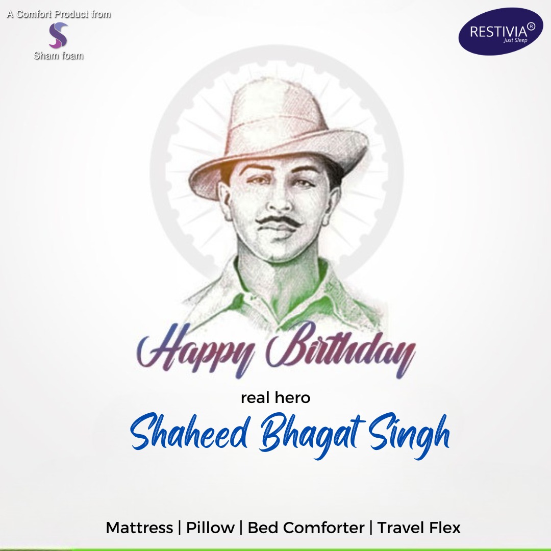 RestiviaM's tweet photo. Remembering the indefatigable leader Shaheed #BhagatSingh on his 115th birth anniversary, who sacrificed his last breath to protect the soul of India.

#bhagatsingh #SHAHEEDBHAGATSINGH #birthanniversary  #happybirthday #india #indianarmy #indian #jaihind #indiannavy #vandematram https://t.co/8j2DDZTsln