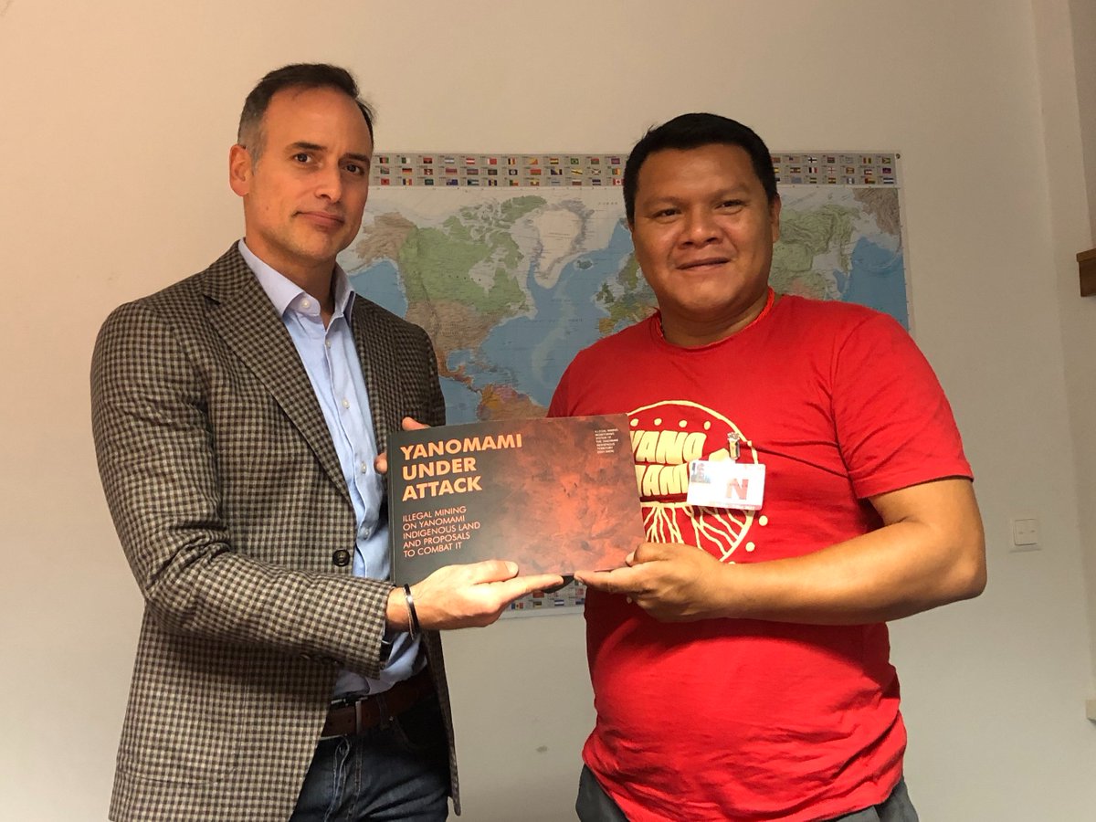 NPWJ_Amazonia's tweet photo. Meeting with Maria Lisa Arizaga and Herman Vales at the Office of the High Commissioner for Human Rights.
#OHCHR https://t.co/caLnz7ncc7