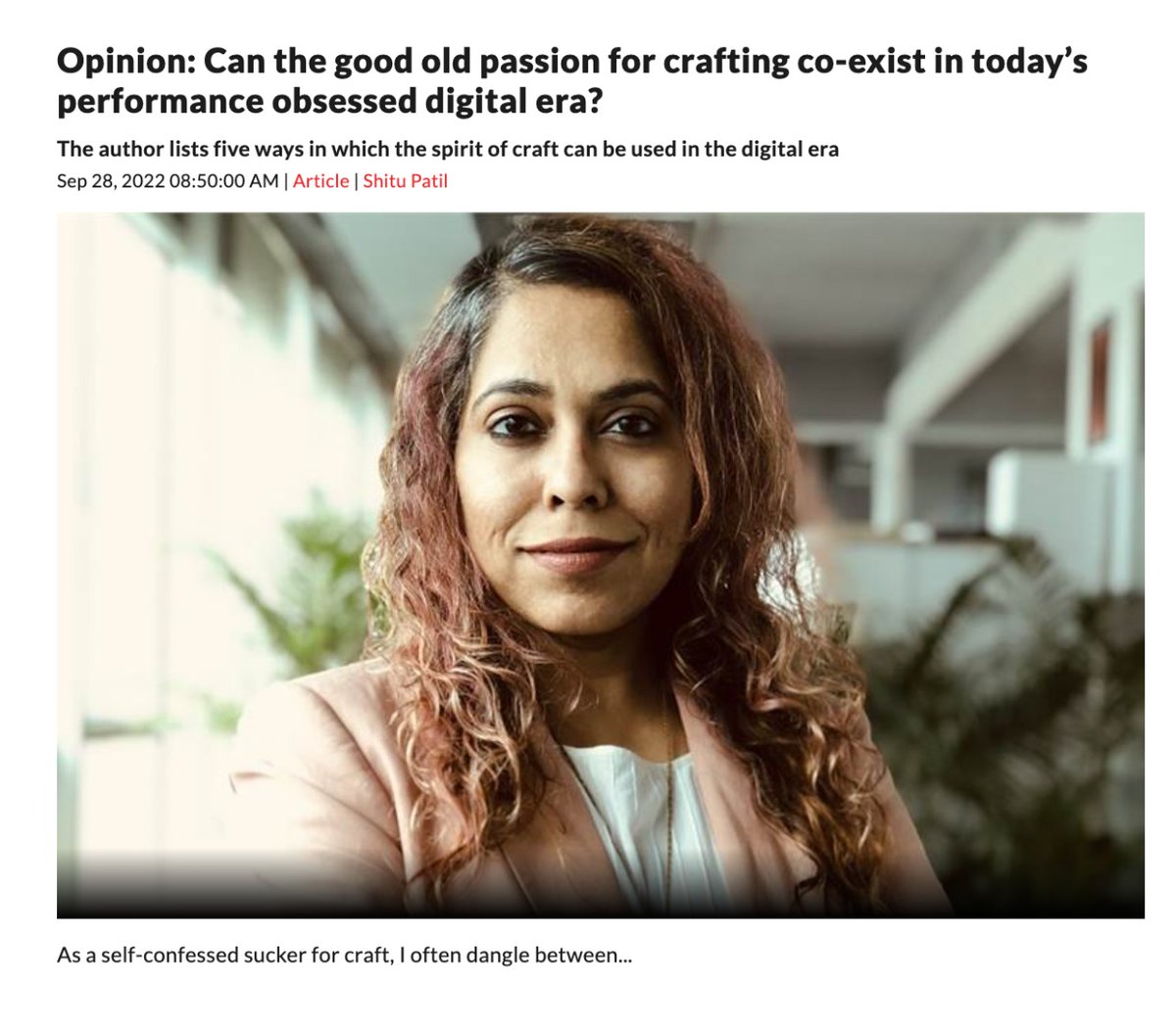 Discover the art of magic in creating, crafting, and communicating in the modern day with <a href="/shituanandpatil/">shitu anand patil</a>, ECD and head of art, in this article on <a href="/Campaign_India/">Campaign India</a>.

Read more: campaignindia.in/article/opinio…