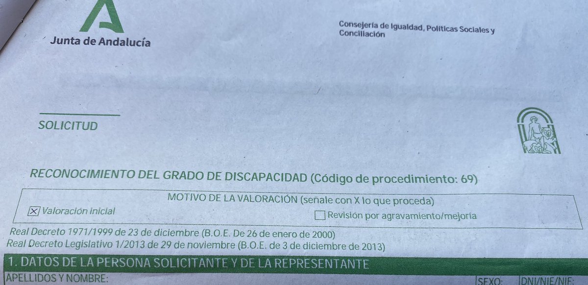 <a href="/AndaluciaJunta/">Junta de Andalucía</a> Solicitar la mejora de las listas de espera, para Personas Q necesitan El Reconocimiento del Grado de Discapacidad. Por ser d Vital importancia, llegando a este punto encuentra la lista de espera media de Año y Medio a Dos o más. ANDALUCIA DE ESTA FORMA NO AVANZA.