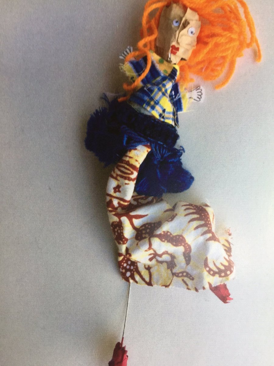 CarrdusArt's tweet photo. Art club mixed media dolls #textiles #mixedmedia #designmaking https://t.co/C5oiS4Zq1c