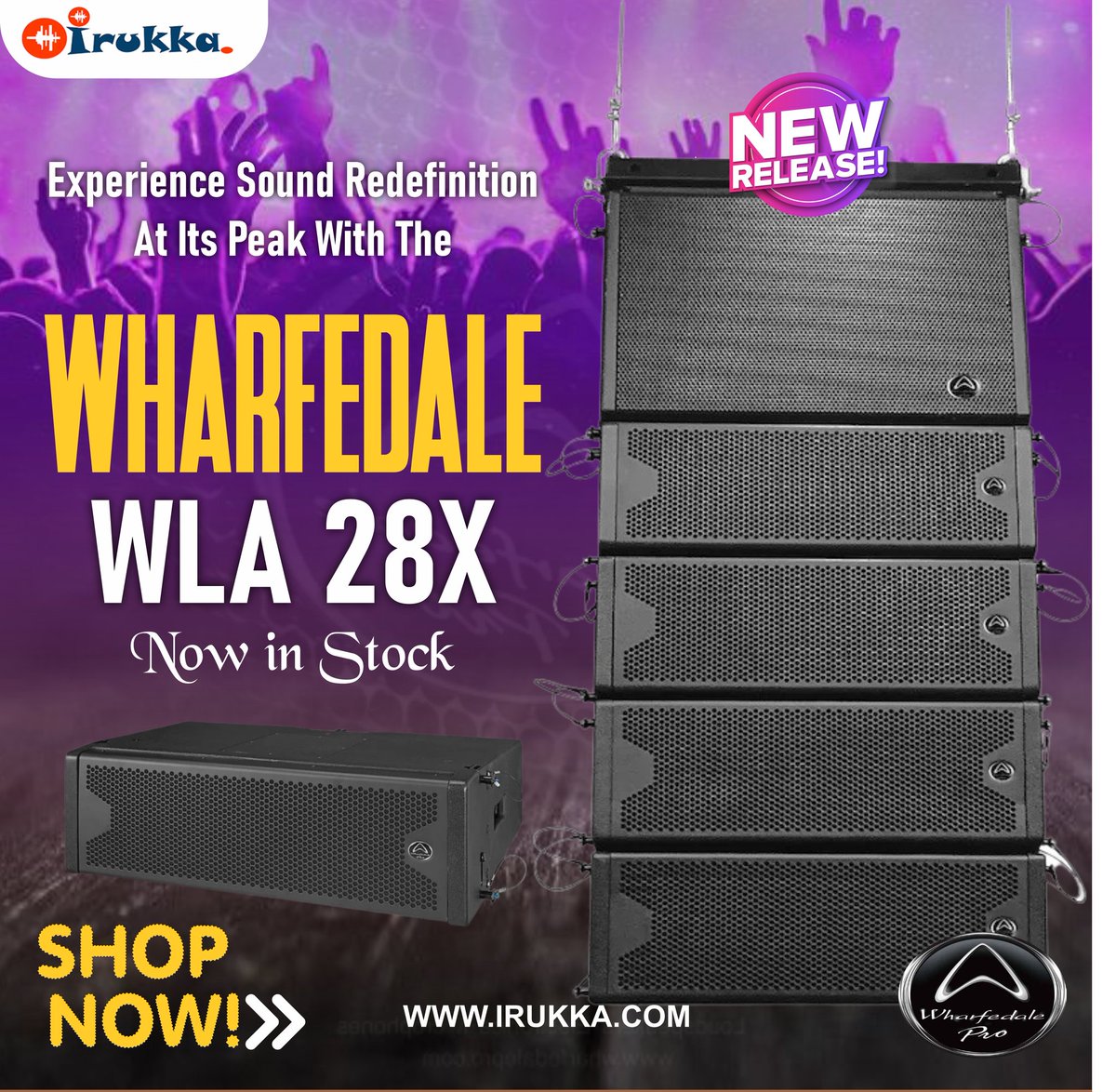 #Wharfedale Line Array Speaker- #WLA28X offers a #sound quality and authority that will make both the audience and the competitors gape. 

For More Information;
Visit our website irukka.com
send a quick dm or send a mail to sales@irukka.com.

#wharfedalelinearray