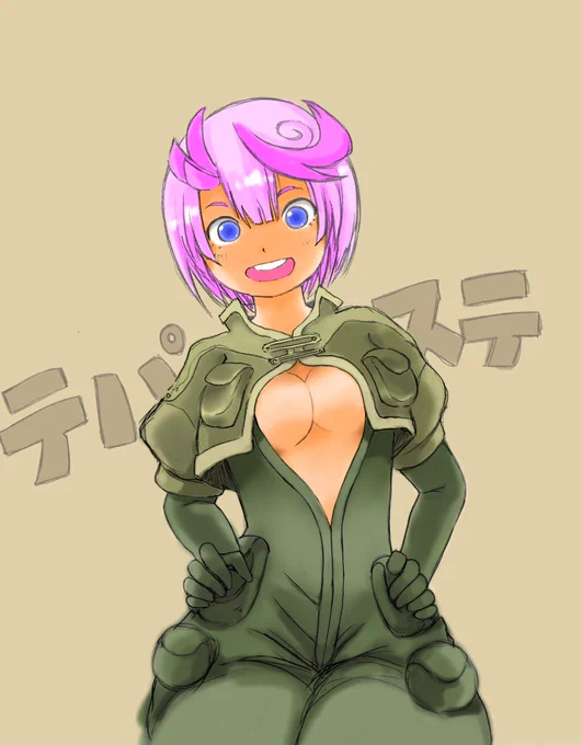 #今月描いた絵を晒そうその2(=゜ω゜)ノ2枚目は、めっちゃバズったやつです。 