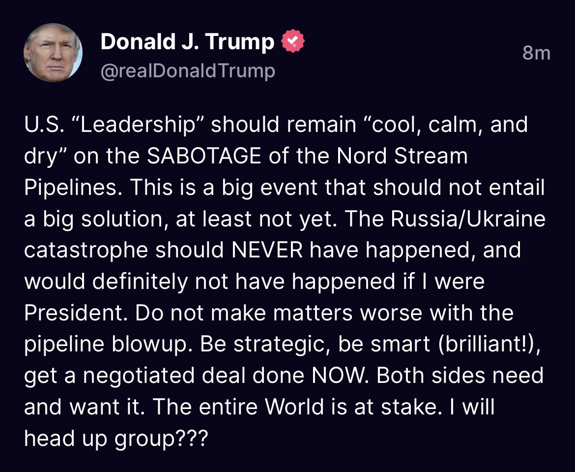 RonFilipkowski's tweet photo. Trump now offers to mediate peace talks between Russia and Ukraine. https://t.co/xVqXj6xhp7