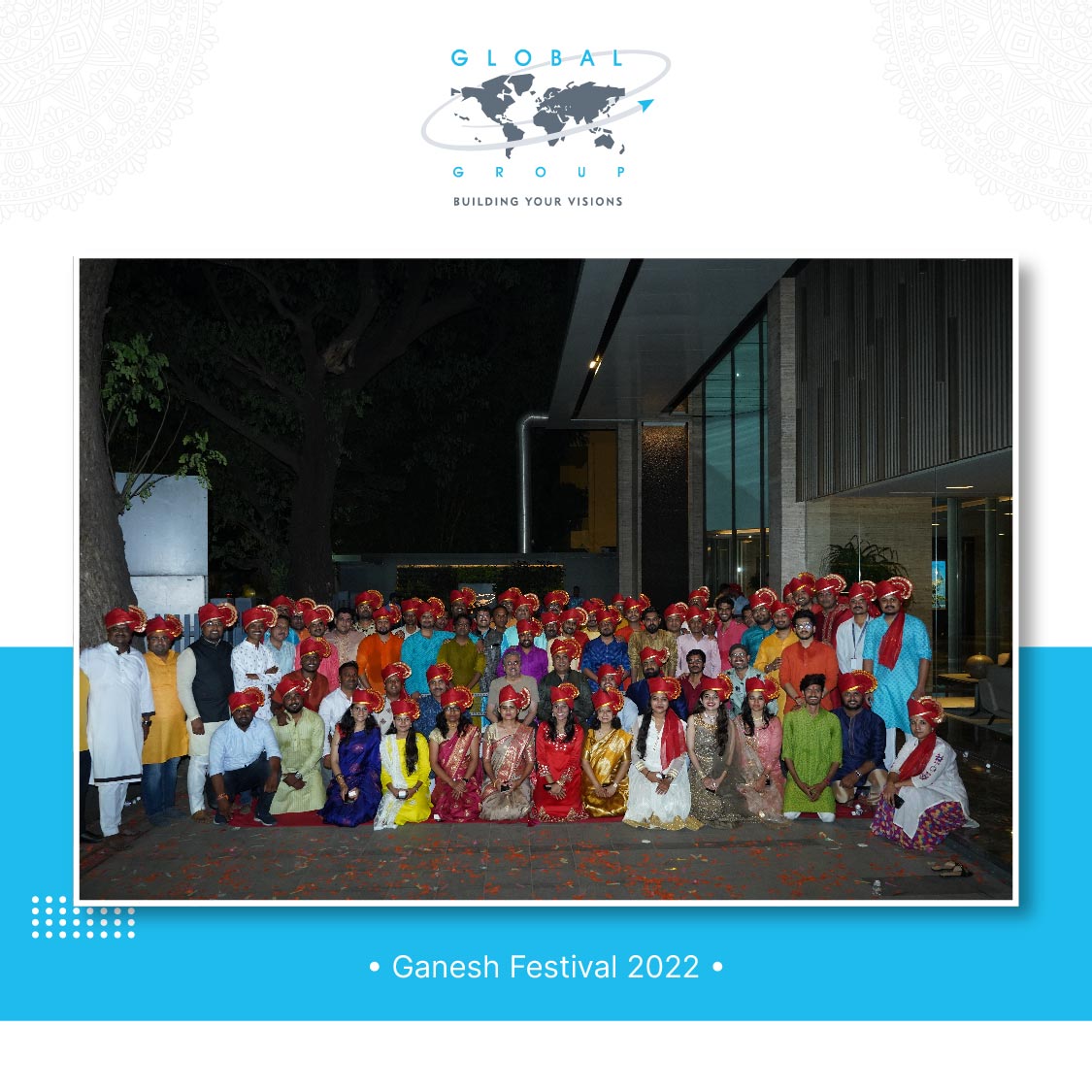 GlobalGroup_Ind's tweet photo. On the auspicious occasion of Ganesh Chaturthi, Global Group celebrated the day with high spirits and fun. We prayed for Bappa's choicest blessings and had an exciting celebration loaded with games and laughter.
https://t.co/HxYlsY6Yav
#bappa #visarjan #happiness #globalgrouppune https://t.co/zkeZzmMxK3