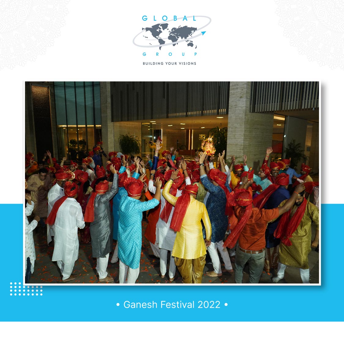 GlobalGroup_Ind's tweet photo. On the auspicious occasion of Ganesh Chaturthi, Global Group celebrated the day with high spirits and fun. We prayed for Bappa's choicest blessings and had an exciting celebration loaded with games and laughter.
https://t.co/HxYlsY6Yav
#bappa #visarjan #happiness #globalgrouppune https://t.co/zkeZzmMxK3