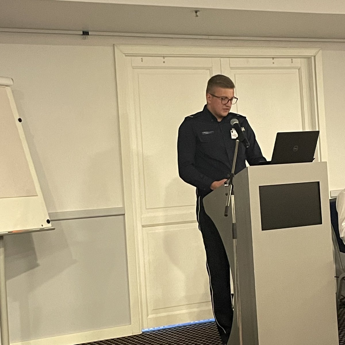 PULS_PHS's tweet image. Dominik Szewczyk from Poland tells about the important and valuable contributions of international student exchange in police education #aepc