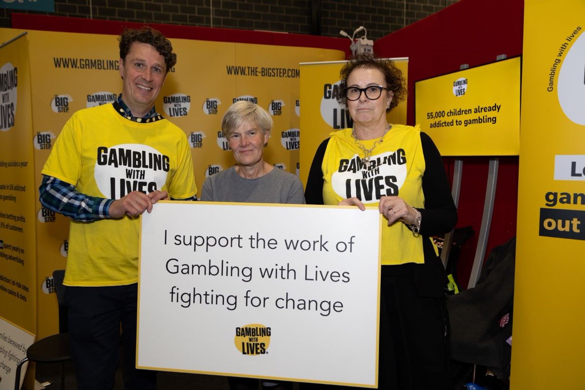 KateGreenSU's tweet photo. - @GambleWithLives was set up by families bereaved by gambling-related suicide. A constituent who had been affected by the devastating effects of gambling asked me to visit the team at #Lab2022. This charity is supporting families & fighting to change gambling regulation. https://t.co/dBNN8NPbuZ