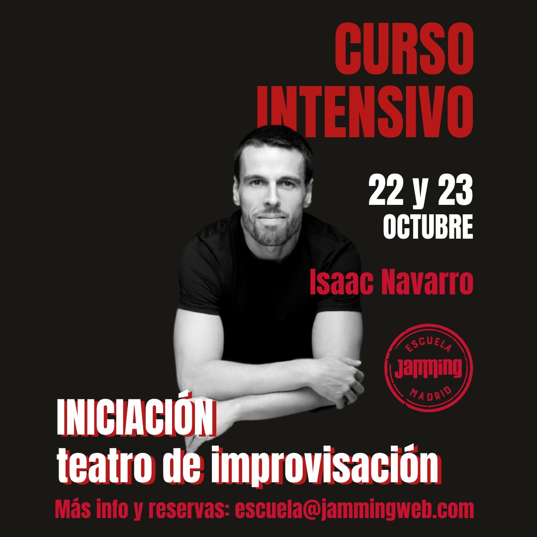 «El arte florece donde hay un sentido de la aventura» .- Alfred North Whitehead

Como con nuestros alumnings TOP del primer intensivo de Iniciación de este curso 🤩
¡Y seguiming! 👇🏼
📍BARCELONA - 1 y 2 OCT
📍MADRID - 22 y 23 OCT

+ Info en: escuela@jammingweb.com