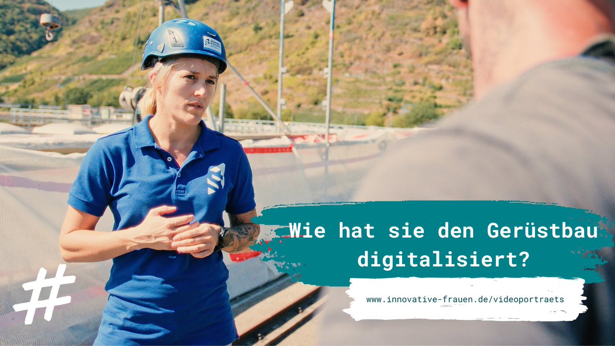 Sie hat eine #App erfunden, die den Gerüstbau sicherer macht. Wie sie das geschafft hat und worauf die #Gerüstbaumeisterin besonders stolz ist, erfahrt ihr in unserem 4. Videoporträt: youtu.be/_o22LqEbiUU
#InnovativeFrauen #Gerüstbau #Digitalisierung #Sicherheit