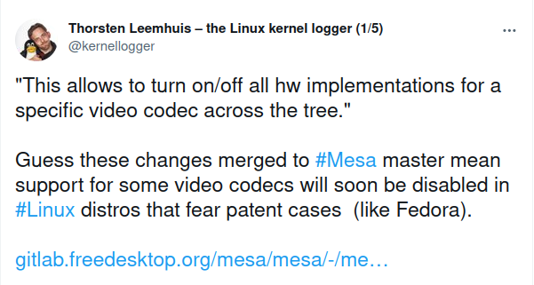 Abandoned account of Thorsten Leemhuis (1/5) tweet media