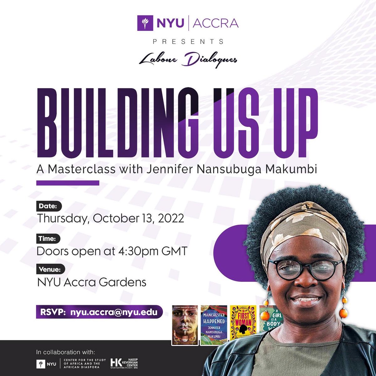 nyu_accra's tweet photo. 15 days to go🔥
Children do absolutely nothing on their arrival that warrants presents every year. If anything, they should give presents to their mothers, who come close to death. —Jennifer Nansubuga Makumbi, A Girl Is a Body of Water

#labonedialogues2022 #makumbi #booklovers https://t.co/Kjv37Wo41w