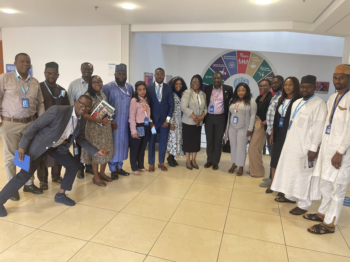 UN Nigeria Technical Working Group on Climate Change with Dr. Iniobong Abiola-Awe Director @fmeclimateng, @FMEnvng during a Planning Meeting on The Road to Sharm el-Sheikh, Egypt #UNFCCC #COP27. @MohdHAbdullahi @OdumUdi @DrSalisuDahiru @iniabiolawe @UN_Nigeria