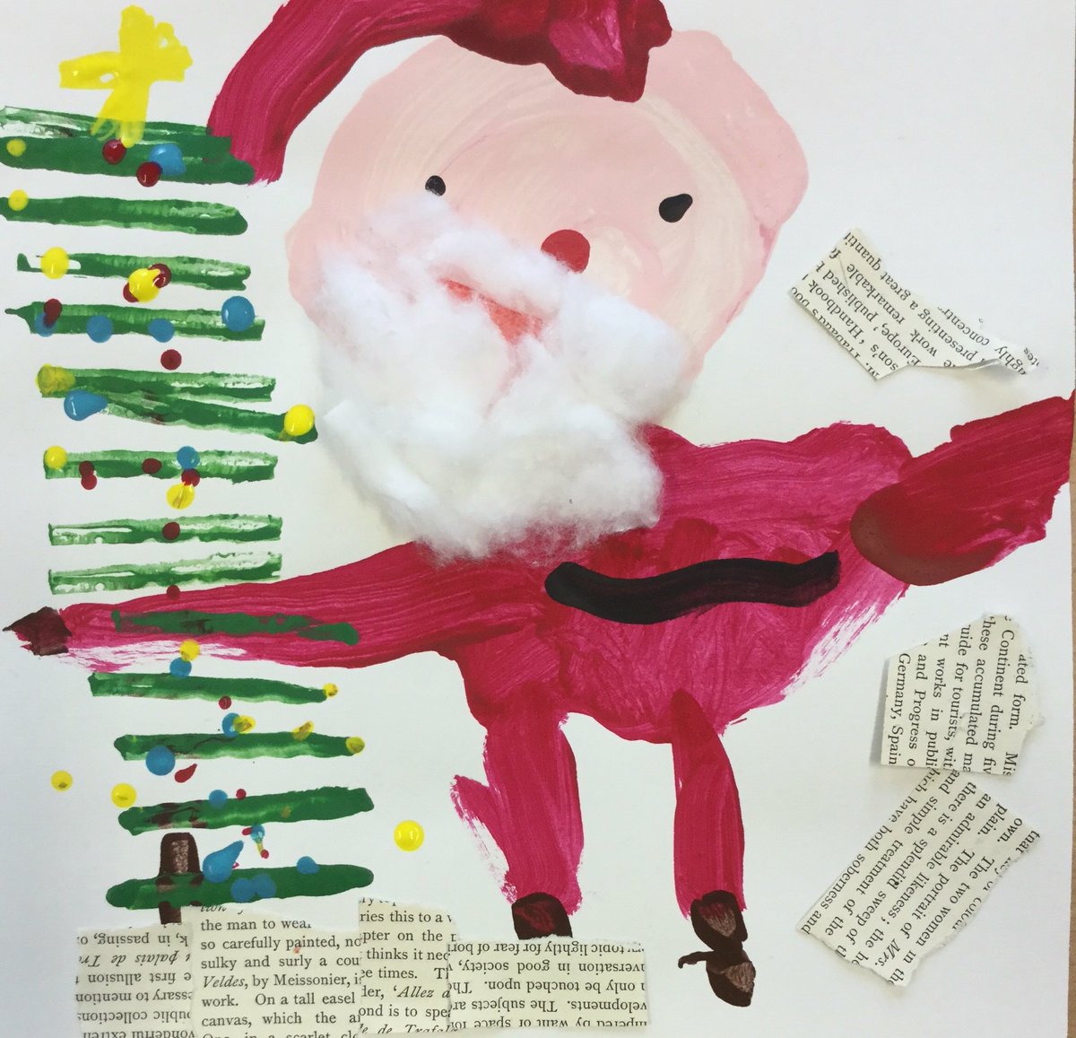 CarrdusArt's tweet photo. Nursery Christmas cards starting mixedmedia #art @carrdusschool https://t.co/PukTc1C7we