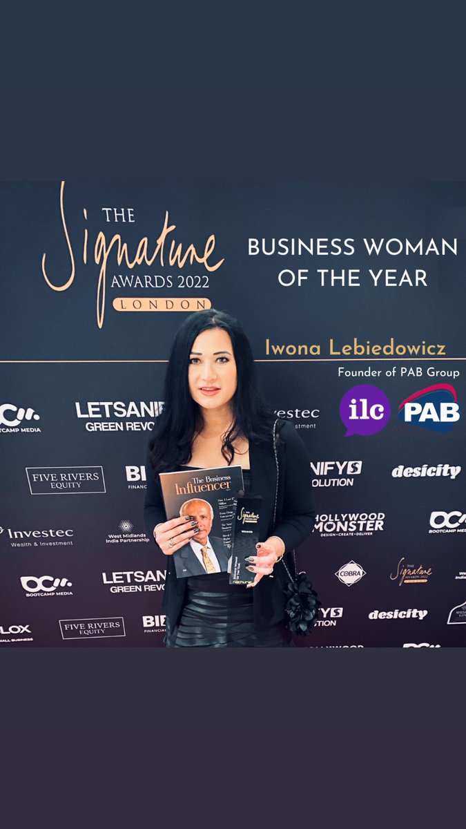 iwonalebiedowic's tweet photo. @pabtranslation @NachuralEvents @SignatureAward We were so excited to even be nominated for @SignatureAward in two categories the ‘Business Women of the Year’ and ‘Excellence in Customer Service’, but to come away with the award on the night is just incredible!! 🥳🎉 https://t.co/vD0bPvqp3y