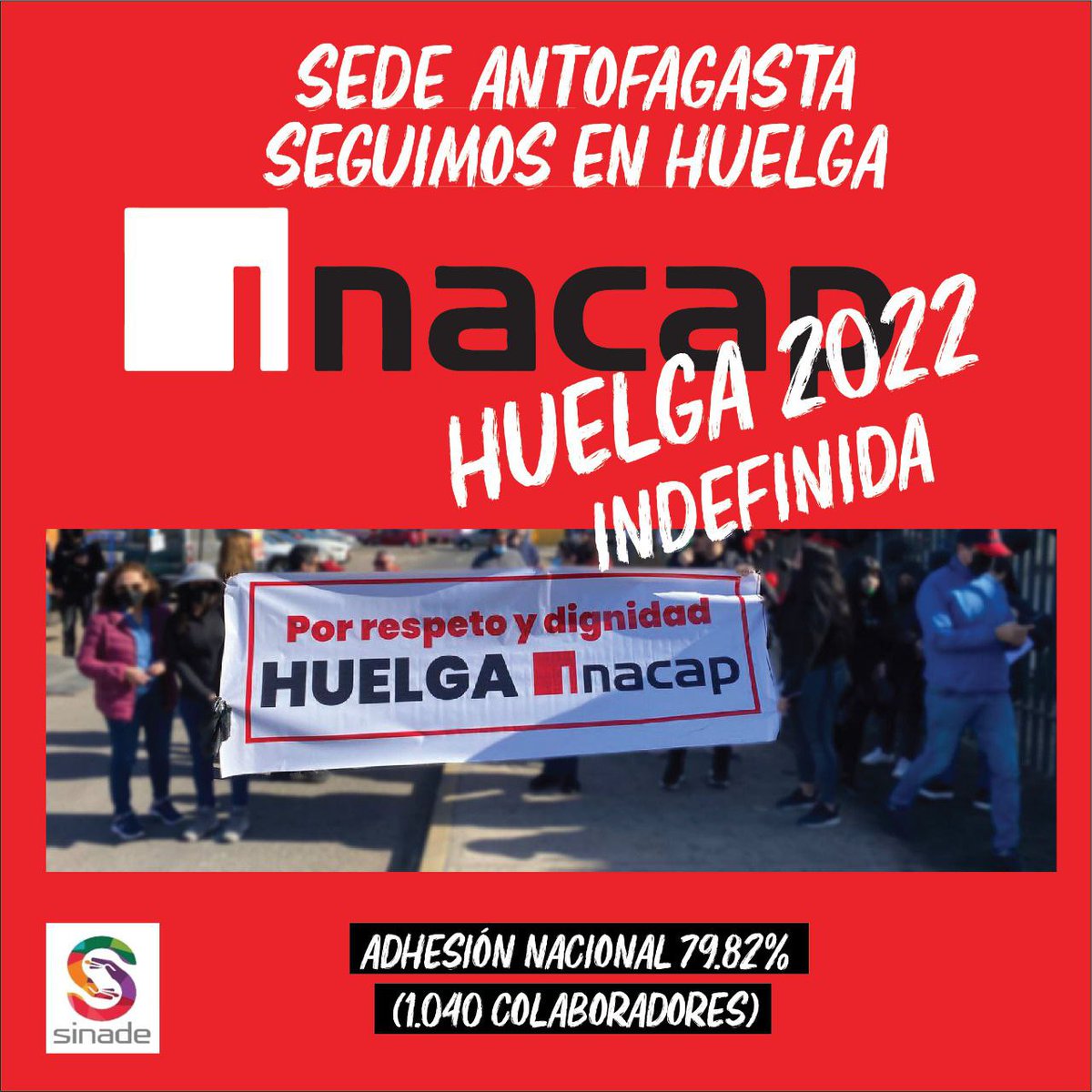 InacapHuelga's tweet photo. En INACAP SEGUIMOS EN HUELGA INDEFINIDA 
Tw @InacapHuelga - ig @InacapHuelga2022 #inacapHuelga2022 #inacapHuelga #huelgaindefinidainacap LUCAXINACAP #LUCAXINACAP INACAP Antofagasta" https://t.co/H5WbHIZsFU