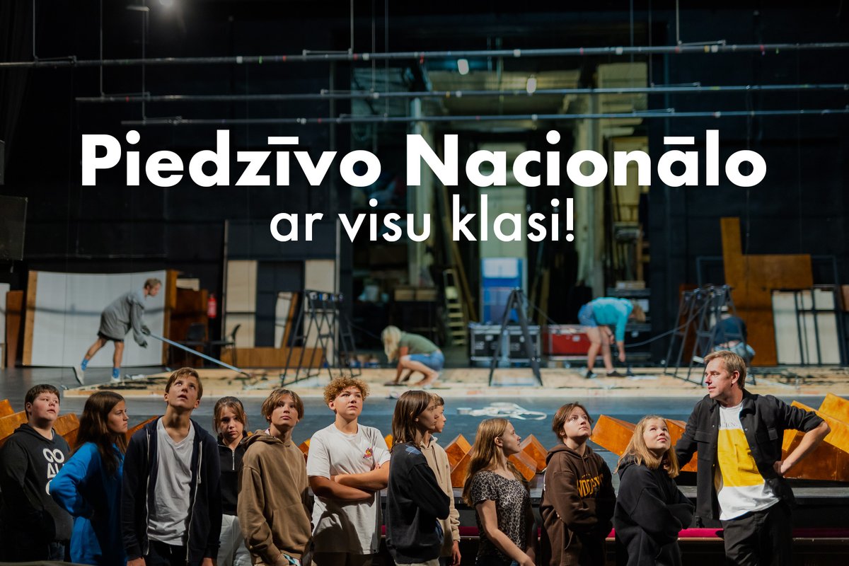 teatris's tweet photo. Vai Tu esi bijis kādā no Nacionālā teātra zālēm? Daudzi ir.
Bet vai Tu esi bijis zem skatuves, aiz skatuves un darbnīcās?

Piedzīvo Nacionālo kopā ar visu klasi! Ivars Kļavinskis Tev atklās teātra noslēpumus.

Vairāk uzzini te, sadaļā "Ekskursija": https://t.co/KBKjIQsMER https://t.co/R40R0KoxDX