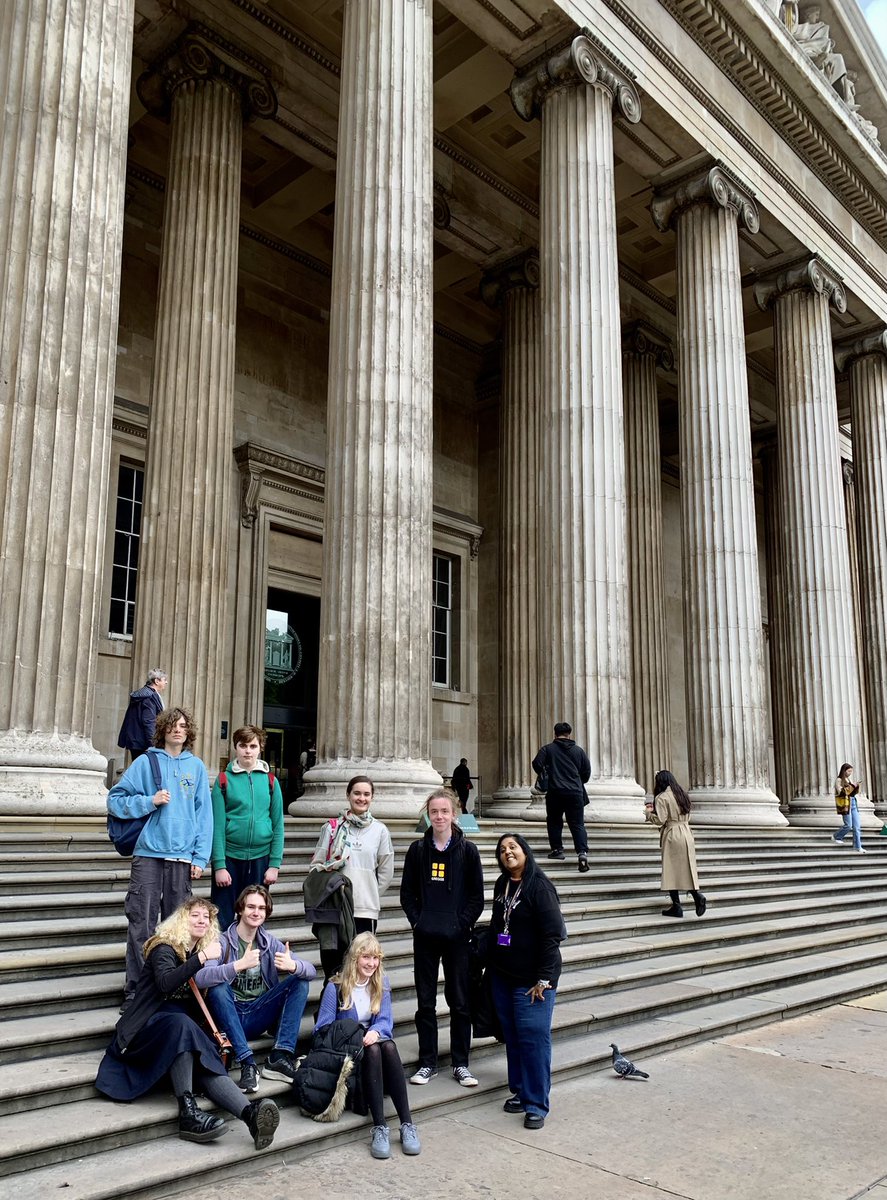 OSASixthForm's tweet photo. A level Classical Civilisation group visit @britishmuseum to explore Greek and Roman galleries… #ancientobjects #classicalculture #InSpiringStudents https://t.co/ZOk8aVqVba