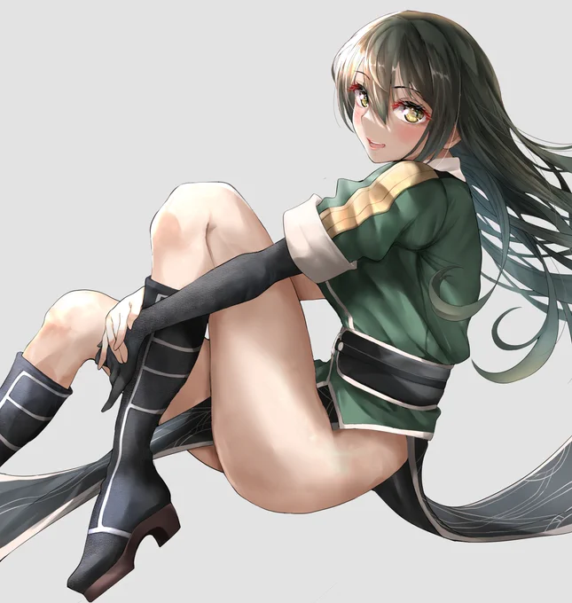 筑摩「はいてると思いますか?」

※別バージョンを冬コミの応援イラストに寄稿します!#艦これ 