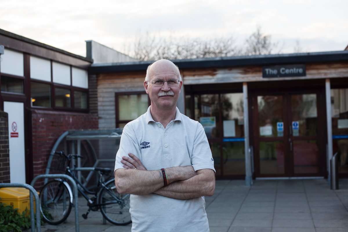 OpenHouseCam's tweet photo. Yesterday we popped along to wish 'Mr Arbury' aka Alan Soer a very happy retirement from Arbury Community Centre. He is a great ambassador of community engagement @kettlesyard. Love this portrait of him by @kathgreenphoto &amp; echo the 'thank you' from Colleges Nursery yesterday.😍 https://t.co/grF5X6iV3K
