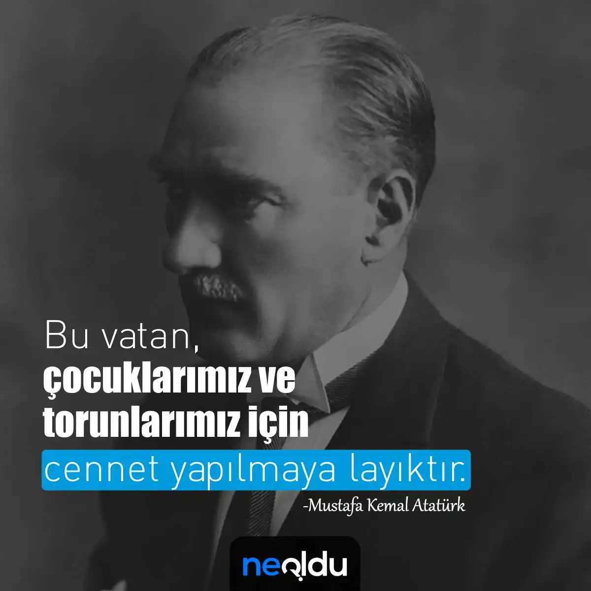 Biz Türk Milliyecilerine,Türkçülere bu kafayla sizden ne köy olur,ne kasaba diyorlar.
Doğru söylüyorlar bizden olsa olsa memleket olur,bizden Türkiye olur
Bizim tek derdimiz,
#SevdamızVatan