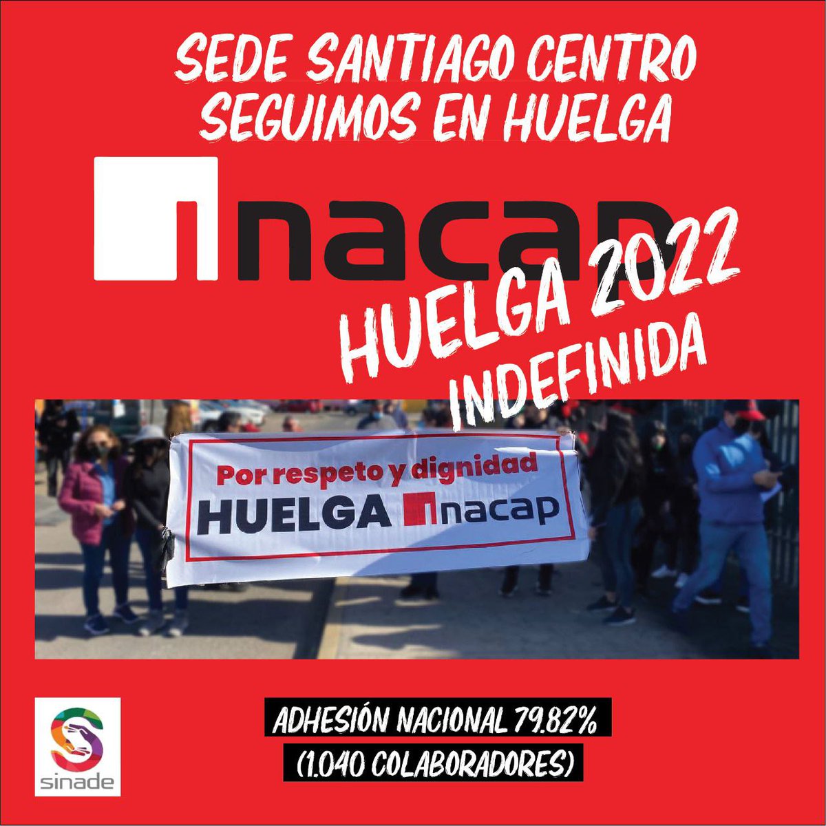InacapHuelga's tweet photo. En INACAP SEGUIMOS EN HUELGA INDEFINIDA 
Tw @InacapHuelga - ig @InacapHuelga2022 #inacapHuelga2022 #inacapHuelga #huelgaindefinidainacap LUCAXINACAP #LUCAXINACAP INACAP Santiago Centro https://t.co/dKxAtiQf7z