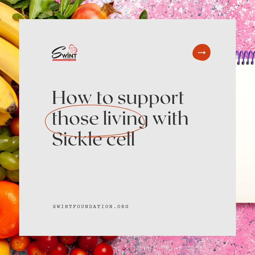swintfoundation's tweet photo. Showing support can come in different ways.
It's either your emotional support, physical support, or financial support 

Just make sure you are helping someone who's living with sickle cell today 
#swintfoundation 
#supportsicklecelldisease 
#love 
#care https://t.co/73aF5pUHpH
