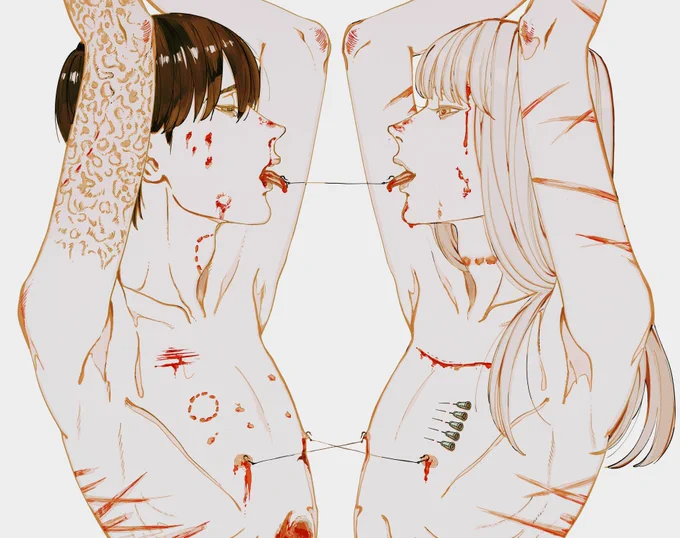 #これ見た人はオッパイを貼る
#創作BL 
痛ましい平らなオッパイ祭りをやらせていただきます 