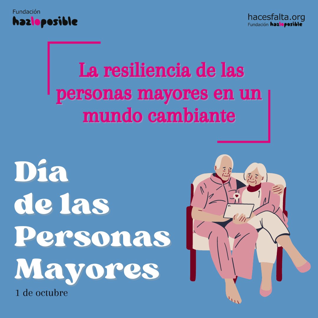 📅Esta semana se celebra el día Internacional de las Personas Mayores, bajo la premisa de: “La resiliencia de las personas mayores en un mundo cambiante”. El edadismo provoca que a este sector se le discrimine constantemente. 🧓👴
Descubre más en: hacesfalta.org/noticias/detal…