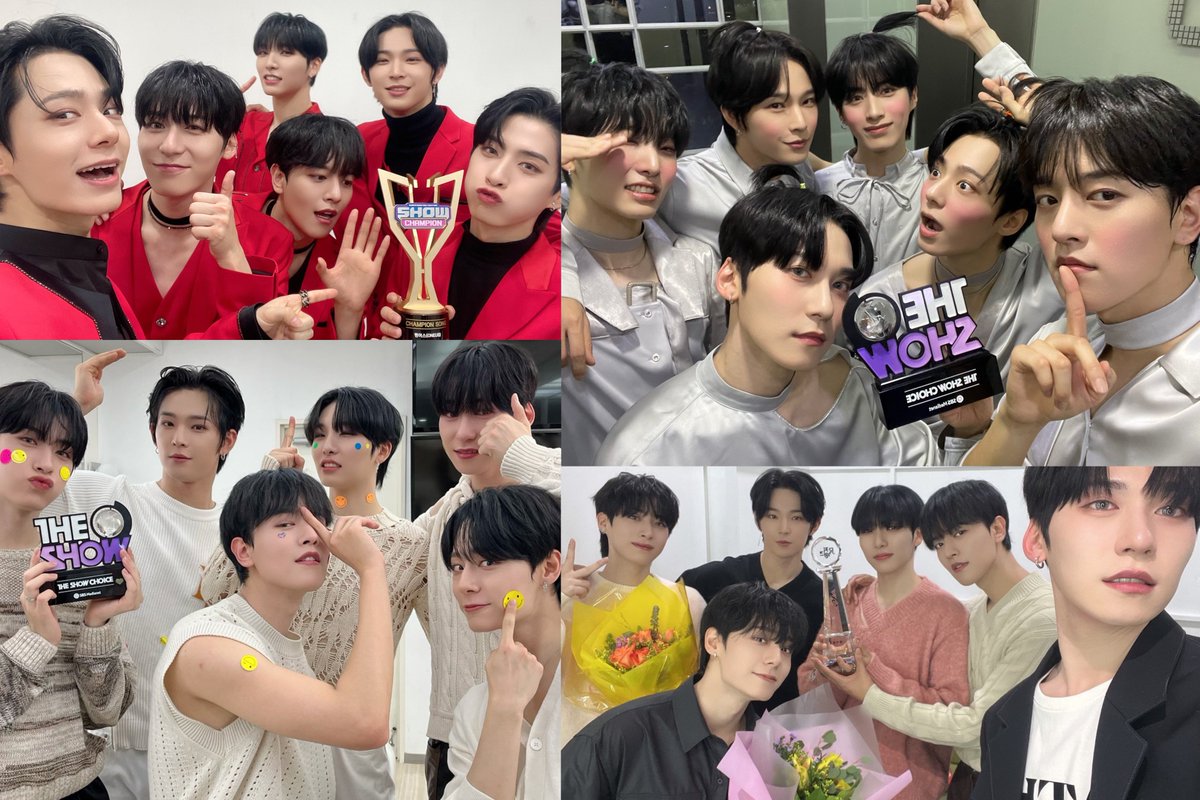 seohohwan_kaka's tweet photo. ONEUS✨Same Scent衣装まとめ①📸
㊗️4冠 トロフィー4つも凄い🏆🥳🎉🖤
#SameScent4thWin #ONEUS5thWin https://t.co/p8VeISkFTV
