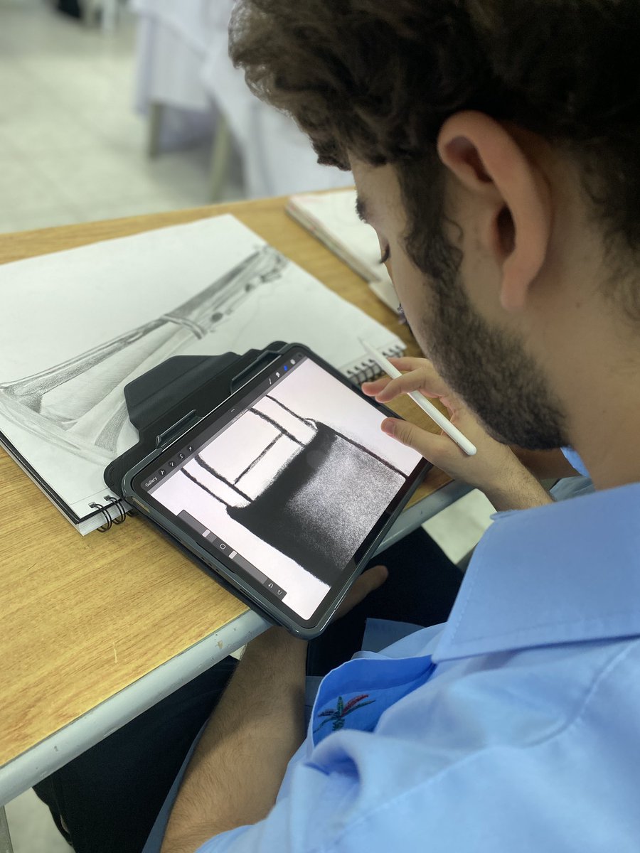 BISRCreates's tweet photo. #BISRArtY11 students are developing their course work themes with digital manipulation with Procreate. #ArtwithMrsK #BISRArtHamra #BISRCreates https://t.co/muP4pkGzaz