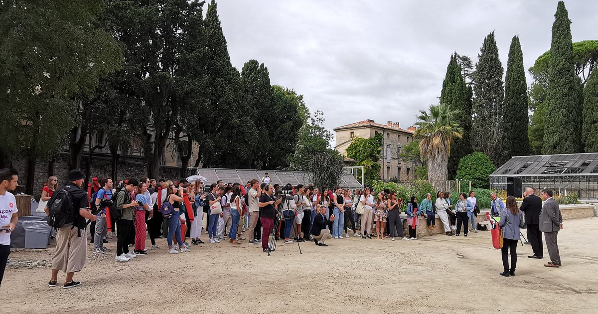 jmp_inter's tweet image. Buffet d&apos;accueil de la #welcomeWeek pour les étudiants internationaux arrivés à @umontpellier #bienvenueenFrance