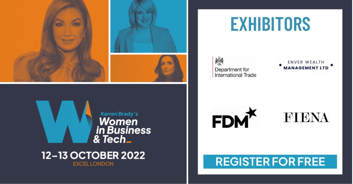 wibexpouk's tweet photo. We are pleased to announce @tradegovuk, Enver Wealth Management Ltd., @FDMGroup, @FIENAClub as exhibitors for Karren Brady's Women in Business & Tech Expo 2022!
Register for free now: https://t.co/OqAmtMk08m
#wibexpo2022 #exhibitors #DIT #enverwealth #FDM #fiena https://t.co/lNYVJAGSeU