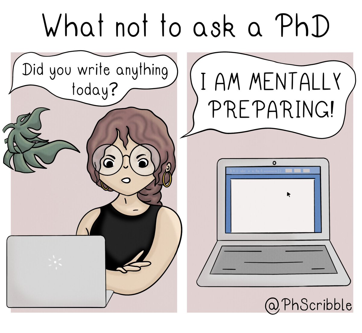 PhScribble (@phscribble) on Twitter photo The struggles of writing...
What works for you to get over the writers block?
#phd #phdspeaks #AcademicChatter #phdchat #PhdLife #AcademicTwitter #phdvoice #PhScribble #phdmemes #gradmemes #academia #gradschool The struggles of writing...
What works for you to get over the writers block?
#phd #phdspeaks #AcademicChatter #phdchat #PhdLife #AcademicTwitter #phdvoice #PhScribble #phdmemes #gradmemes #academia #gradschool