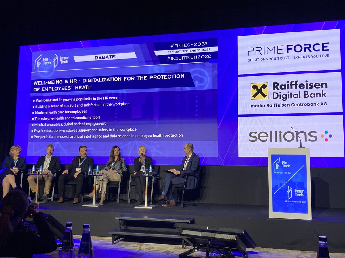 grzegorz_kita's tweet photo. Jestem na FinTech & InsurTech Digital Congress. Konferencja mocno specjalistyczna ale co ciekawe, jest tu teraz panel dot. częściowo także zdrowego stylu życia i aktywności ruchowej: "Wellbeing & HR - cyfryzacja w ochronie zdrowia pracowników".
#InsurTech2022 #FinTech2022 https://t.co/sajgK5Wgvo