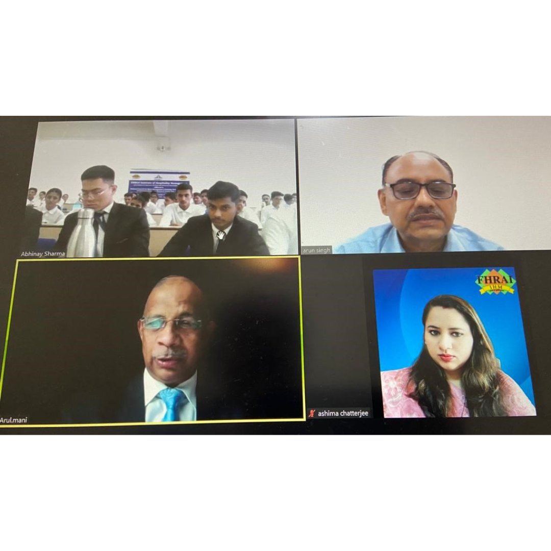 FHRAIIHMOFF's tweet photo. Mr.Arulmani ,Corporate Director, L&amp; D ,Taj Group of Hotels is delivering  motivational  Talk to students of FHRAI-IHM

#students #studentoftheyear #studentlife #leadership #leaders #leadershipdevelopment #leadershipcoach #leadershipgoals #leadershiptips #hospitality #college https://t.co/AM53BHyKGW