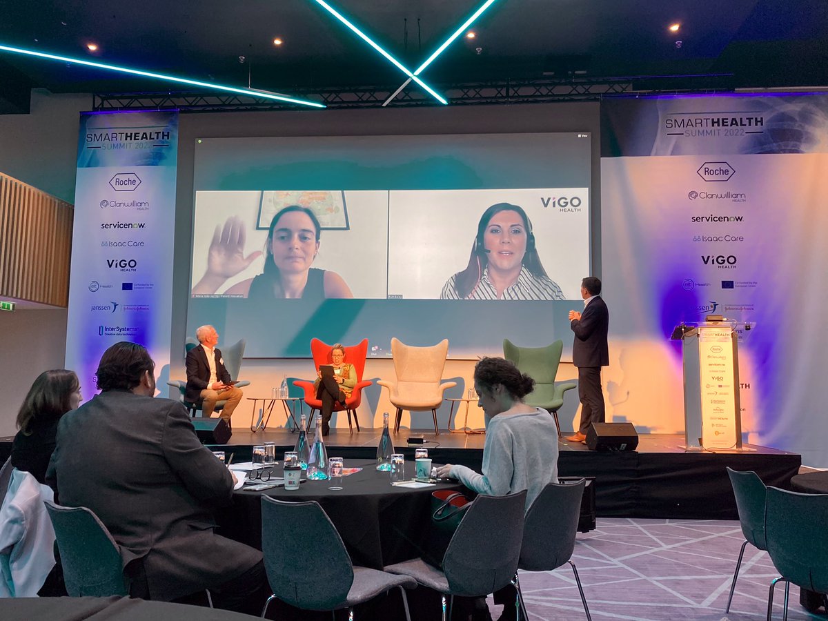 GMcM_'s tweet photo. Some great talks today from Irish and European speakers - we’ve heard about Ireland, Sweden, Portugal, and the UK so far. Great to get a wider European perspective at the Smart Health Summit 2022 @Health_Summits #SmartHealth22 https://t.co/jMqRryzO0R
