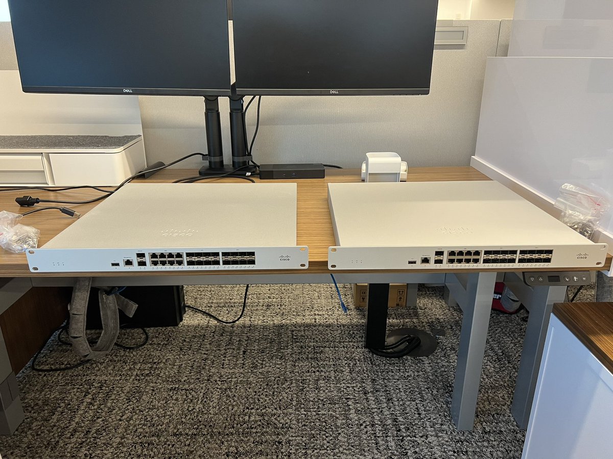 Mkutka's tweet image. They’re so beautiful! Excited to get these MX250s racked and configured today! @meraki @Cisco #networking #devnet #merakify