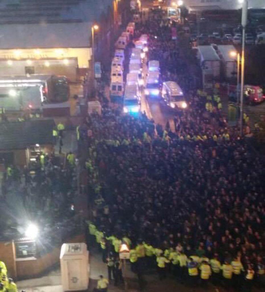 The Away Fans on Twitter "Birmingham fans escorted to Villa Park for