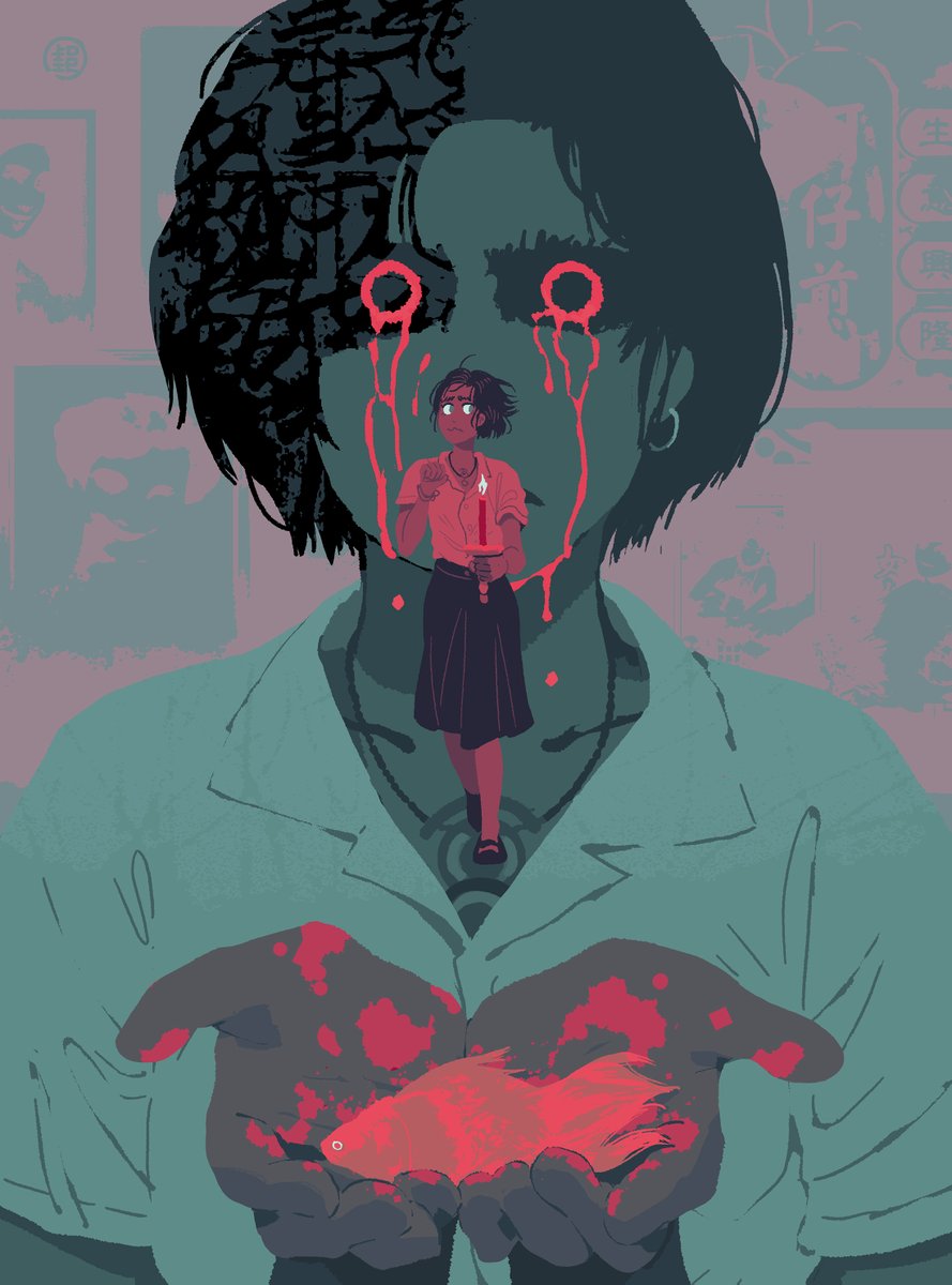 pollomuerto's tweet photo. 💀I drew this (2/4) Detention & (3/4) Devotion for @loop_gr #LOOP02 https://t.co/bITjxenzjO