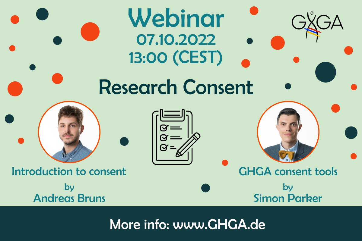 Genomic and other health data is sensitive, making it crucially important that patients and study participants are well informed about the use of their data and voluntarily consent to sharing it.