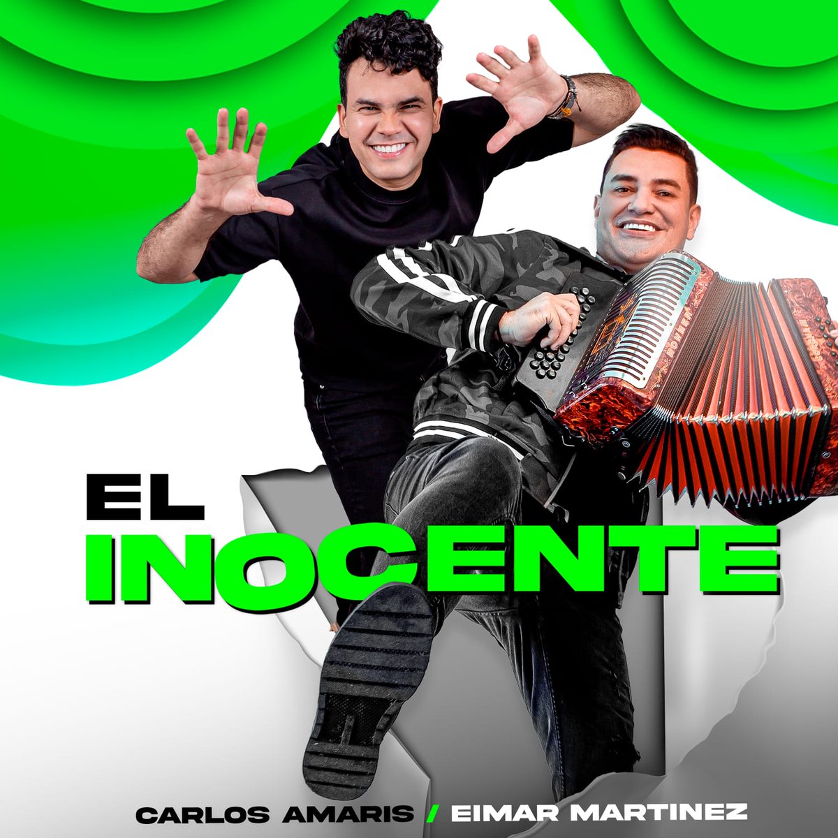 Intervallenato's tweet photo. @CarlosAmaris1 y @EimarMartinez1 presentan el sencillo 'El inocente' de la autoría de @DAZAMUSIC10.

Ya está disponible en todas las plataformas digitales.

#CarlosAmaris #EimarMartinez #Elinocente #Vallenato #Estreno #Artistas #Comunired #Vallenatos https://t.co/b3VAfwhXOo