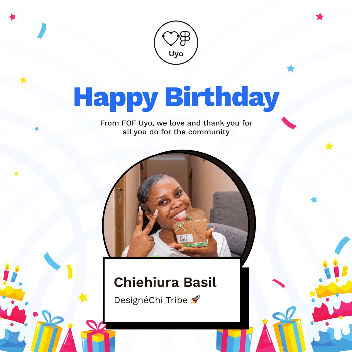 fof_uyo's tweet photo. @Chiehiura_Basil we are grateful for contributions towards the growth of the community, with love from your students and everyone in the community we wish you a happy birthday, keep shinning Chi❤️❤️❤️
#fofafrica #fofuyo
#figma #DesignersConnect https://t.co/nRsEkq7s0B