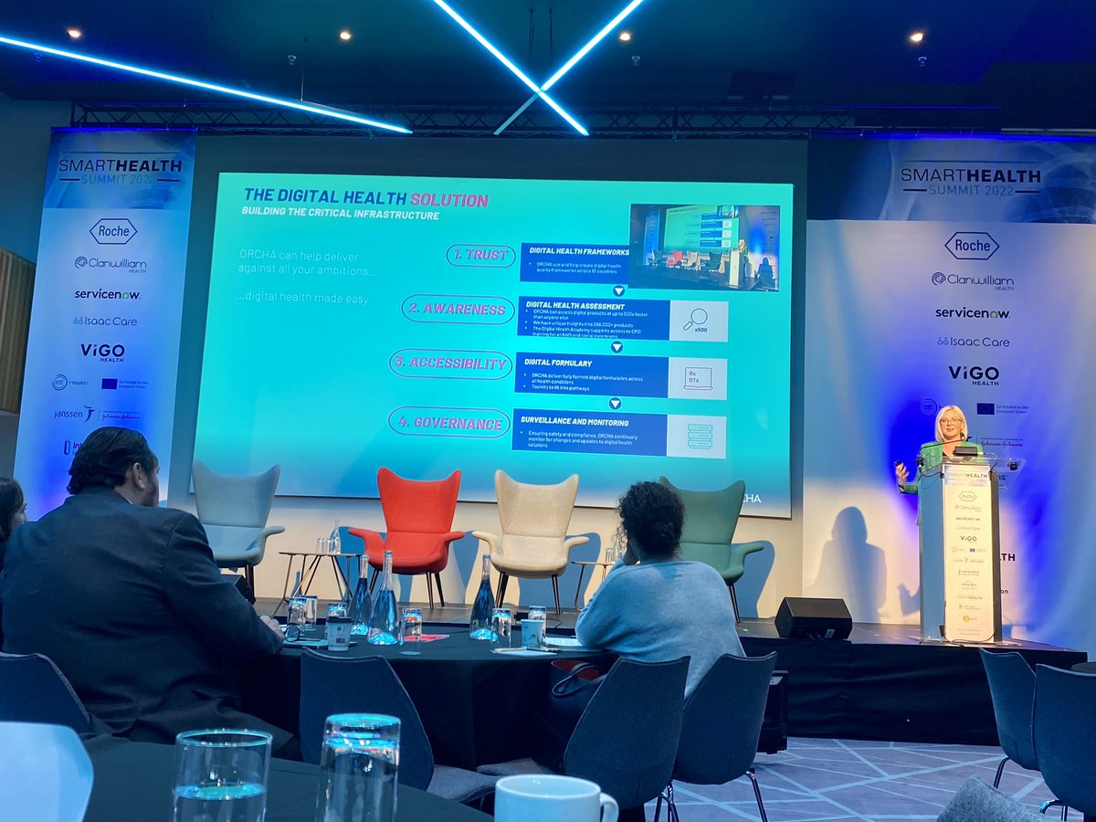 GMcM_'s tweet photo. How to build a safe and critical infrastructure in digital health? The answer is in 4 key steps: 
1) Trust
2) Awareness 
3) Accessibility 
4) Governance
#SmartHealth22 @Health_Summits https://t.co/P1Kw3NNThN