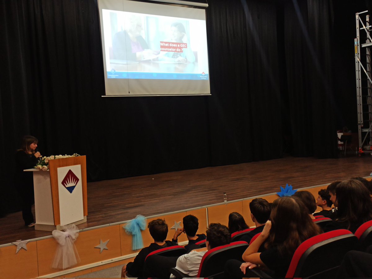 KurumGozde's tweet photo. ✨ A presentation about admission requirements of universities abroad was made by our Global Education Center consultant and our high school English teacher,@dilakanberoglu👏
@BkOmerli @mduranoznacar @dincercitak @dilekertemel @EdaYagmurAydin1 @bkgec @orbaybteacher @NesrinOkumu3 https://t.co/0V27JSXbMP