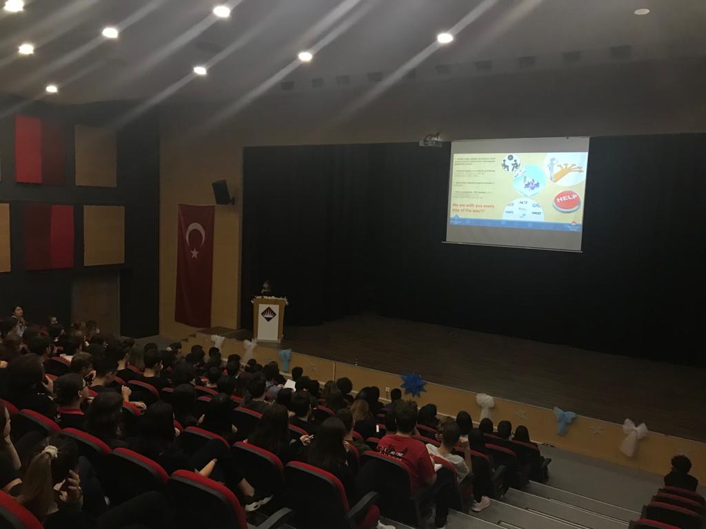 KurumGozde's tweet photo. ✨ A presentation about admission requirements of universities abroad was made by our Global Education Center consultant and our high school English teacher,@dilakanberoglu👏
@BkOmerli @mduranoznacar @dincercitak @dilekertemel @EdaYagmurAydin1 @bkgec @orbaybteacher @NesrinOkumu3 https://t.co/0V27JSXbMP