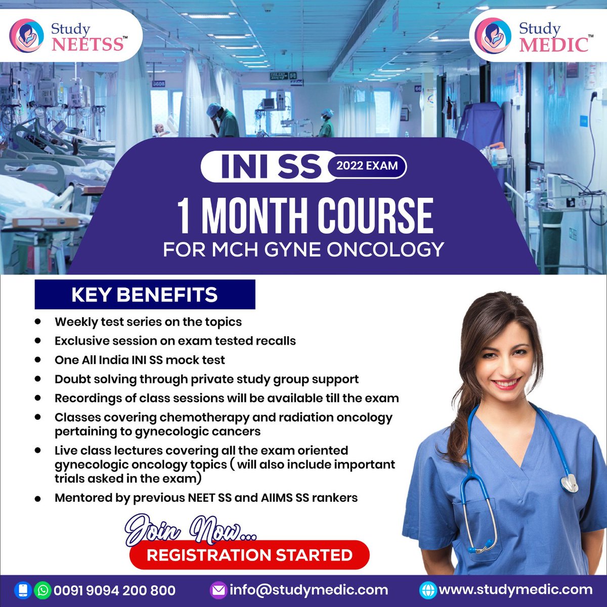 Study_MEDIC's tweet photo. Get the best INI SS 2022 exam preparation with us!
Connect with us
WhatsApp: https://t.co/Ve5XpEnpHZ
Call: +447391858424 | 0091 90942 00800
Free Telegram Study Group: https://t.co/8ltju72mIN
Learn More - https://t.co/VYLwj399K8
#StudyMEDIC
#StudyNEETSS
#INISS #INISSexam https://t.co/UmIQYLueqK